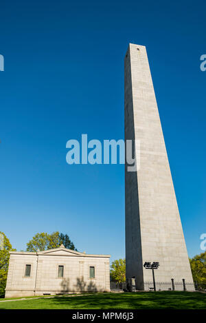 Das Bunker Hill Monument in Boston, Massachusetts. Stockfoto