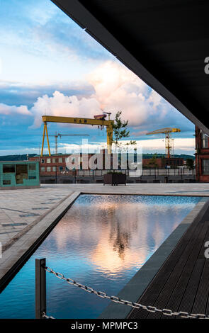 Titanic Titanic Quarter Belfast City Belfast Hafen Belfast Nordirland Stockfoto