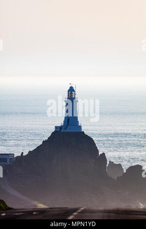 Grossbritannien, Kanalinseln, Jersey, Corbiere Point Lighthouse Stockfoto