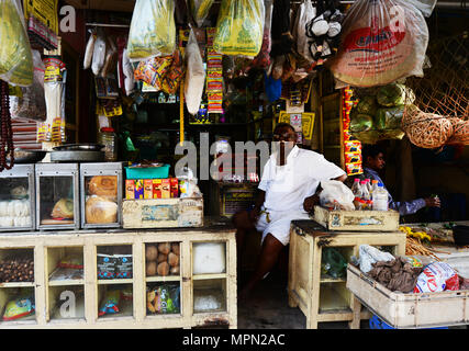 Bunte Märkte Szenen in Chennai, Indien. Stockfoto