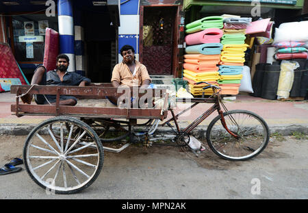 Bunte Märkte Szenen in Chennai, Indien. Stockfoto