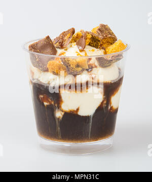 Affogato Affogato oder Kaffee auf einem Hintergrund Stockfoto