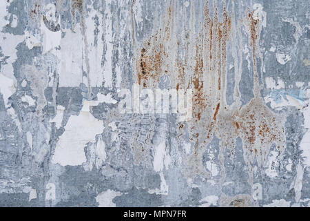 Metallischen Hintergrund Textur mit Rost und Poster verschrottet Stockfoto