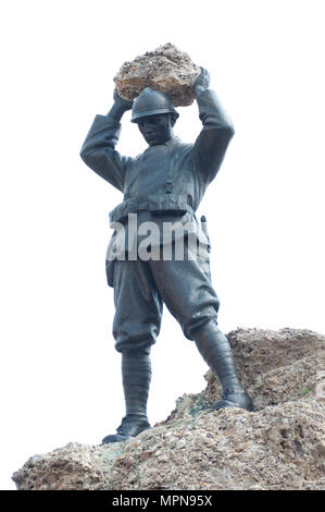 Italien, Lombardei, Pandino ., Memorial Mahnmal von Pietro Kufferle Stockfoto