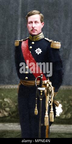 Albert I (1875-1934), König der Belgier, ab 1909 in Uniform. Artist: Unbekannt. Stockfoto