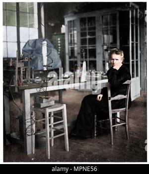Marie Curie, in Polen geborenen französischen Physiker, c 1920. Artist: Anon. Stockfoto