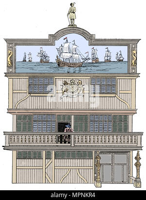 Vor der alten East India House, London, 1894. Artist: Unbekannt. Stockfoto