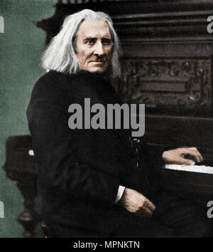 Franz Liszt, ungarischer Pianist und Komponist, 1886 (1951). Artist: Unbekannt. Stockfoto