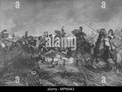 "Die Black Watch (42Nd Royal Highlanders) bei Quatre Bras', 1902. Artist: Unbekannt. Stockfoto