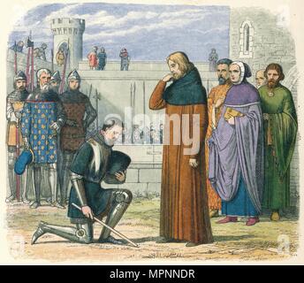 'Meeting von Richard und Henry', 1399 (1864). Artist: James William Edmund Doyle. Stockfoto