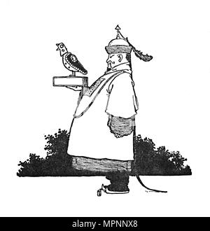"Der Chief Imperial Nachtigall Bringer', c 1930. Artist: W Heath Robinson. Stockfoto