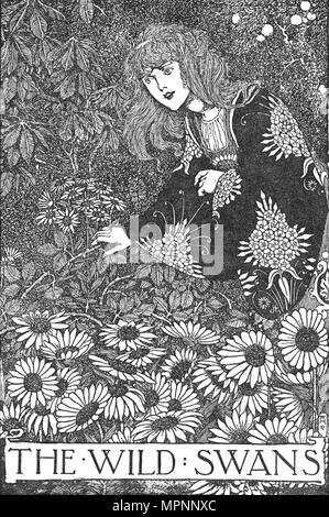 "Die wilden Schwäne", c 1930. Artist: W Heath Robinson. Stockfoto