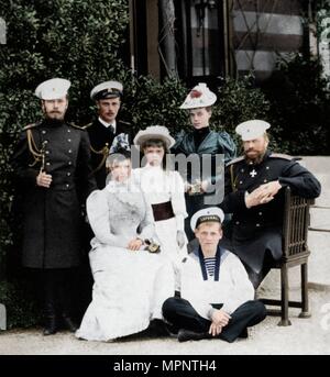 Die Russische kaiserliche Familie, c 1894 (1964). Artist: Unbekannt. Stockfoto