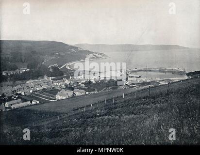 "Glenarm - die Stadt und den Hafen", 1895. Artist: Unbekannt. Stockfoto