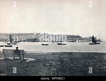 'West Cowes Cowes - Ansicht von Osten', 1895. Artist: Unbekannt. Stockfoto