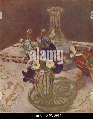 ' Bouquet von Stiefmütterchen, Vergissmeinnicht, und Gänseblümchen (ca. 1900)', c 1900 (1946). Artist: Edouard Vuillard. Stockfoto