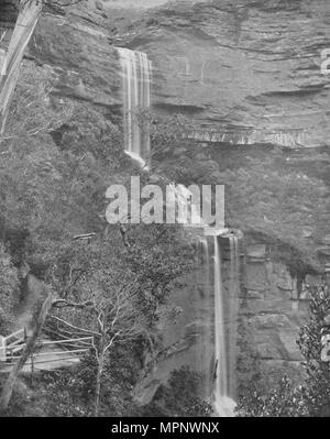 "Katoomba Falls', 19. Artist: Unbekannt. Stockfoto