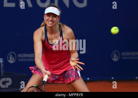 24. Mai 2018, Deutschland, Nürnberg: Tennis: WTA Tour - Nürnberg, singles für Frauen. Mona Barthel in Deutschland in Aktion. Foto: Daniel Karmann/dpa Quelle: dpa Picture alliance/Alamy leben Nachrichten Stockfoto