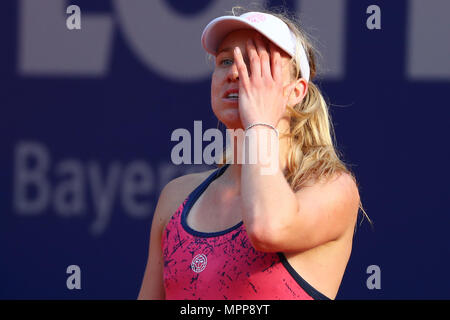 24. Mai 2018, Deutschland, Nürnberg: Tennis: WTA Tour - Nürnberg, singles für Frauen. Mona Barthel in Deutschland reagiert. Foto: Daniel Karmann/dpa Quelle: dpa Picture alliance/Alamy leben Nachrichten Stockfoto