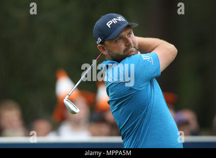 Wentworth Golf Club, Surrey, Großbritannien. 24. Mai 2018. Andy Sullivan von England während der Tag 1 der BMW PGA Championship in Wentworth Golf Club am 24. Mai 2018 in Surrey, England Credit: Paul Terry Foto/Alamy leben Nachrichten Stockfoto