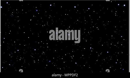 Sterne Himmel nacht Vector Illustration Stock Vektor