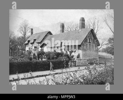 Anne Hathaway's Cottage, c1900. Artist: Harvey Barton. Stockfoto