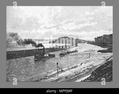 Manchester Ship Canal, vor Easton, c 1900. Artist: H Garside. Stockfoto