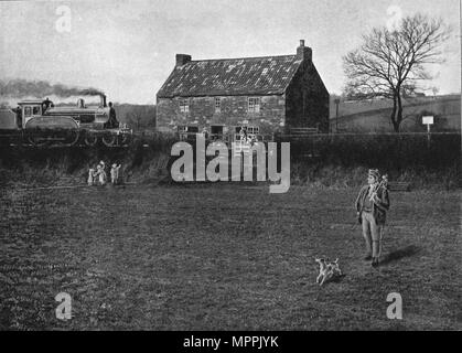 George Stephenson Geburtshaus von Wylam, c 1900. Artist: GW Wilson und Unternehmen. Stockfoto