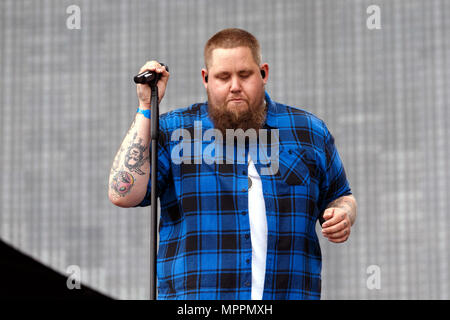 Rag 'n' Bone Mann live bei TRNSMT Festival. Rag und Knochen Mann, Rag'n'Bone Mann auf der Bühne, Rag'n'Bone Mann in Concert. Stockfoto