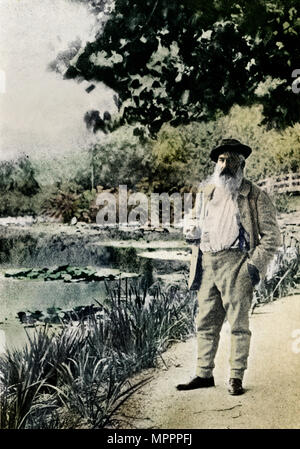 "Claude Monet, Giverny", 1905. Künstler: Jacques-Ernest Bulloz. Stockfoto