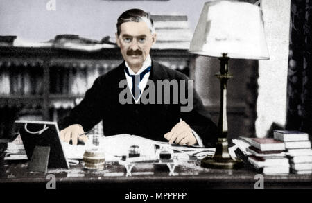 Neville Chamberlain (1869-1940), britischer Premierminister, c 1930 S (1936). Artist: Unbekannt. Stockfoto