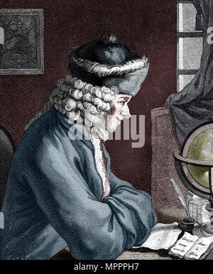 Voltaire, 18. Jahrhundert der französische Autor, Dramatiker, Satiriker und Mann der Buchstaben. Artist: Unbekannt. Stockfoto