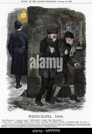 "Whitechapel", 1888. Artist: Joseph Swain. Stockfoto