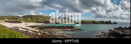 Vereinigtes Königreich, Schottland, Sutherland, Assynt, Clachtoll, Strand an der Bucht Clachtoll Stockfoto