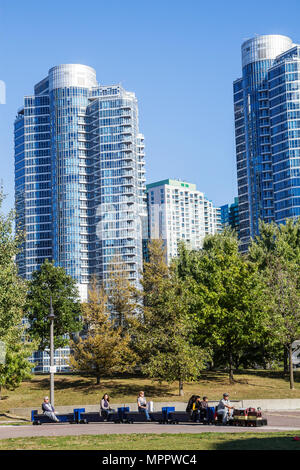 Toronto Kanada, Bremer Boulevard, Roundhouse Park, Toronto Railway Historical Association, Eisenbahnerbe, Züge, Museum, Dampfeisenbahn, Hi Stockfoto