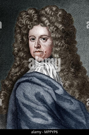 Daniel Defoe, englischer Schriftsteller, Journalist und Spion (19. Jahrhundert). Artist: Unbekannt. Stockfoto