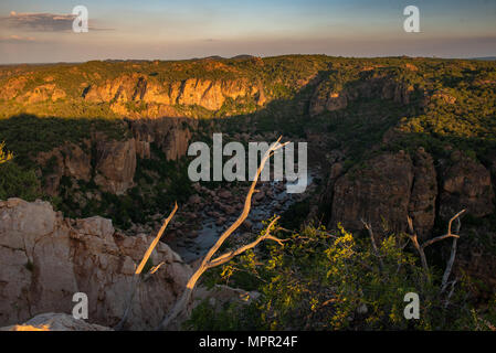 Die Lanner Gorge an Pafuri in nördlichen Kruger National Park Südafrika Stockfoto