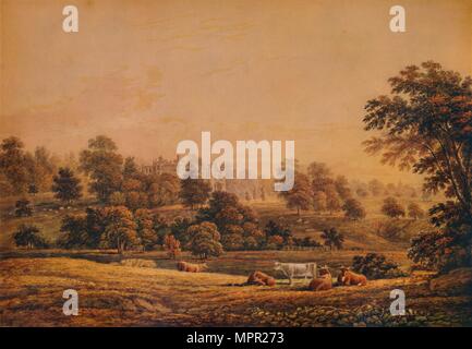 'Ansicht von aldenham Abtei: Hertfordshire', 18.-19. Jahrhundert, (1935). Artist: John Glover. Stockfoto