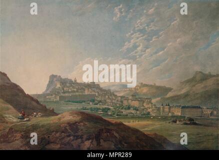 "Edinburgh von Arthur's Seat", 1778, (1935). Artist: Thomas Hearne. Stockfoto