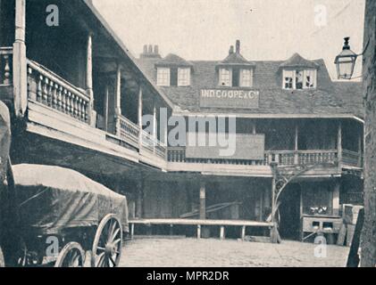 "Die Tabard Inn Southwark', c 1873 (1903). Artist: Alfred Newton & Söhne. Stockfoto