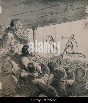 "Das Drama", c 1860 s, (1946). Artist: Honore Daumier. Stockfoto