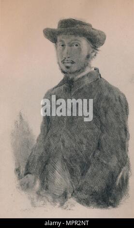 'Selbst-Portrait", c 1860 s, (1946). Künstler: Edgar Degas. Stockfoto