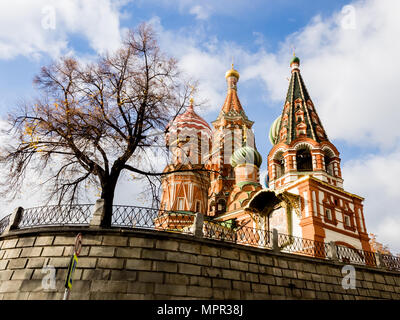 Basilius-kathedrale auf dem Roten Platz, Moskau, Russland Stockfoto