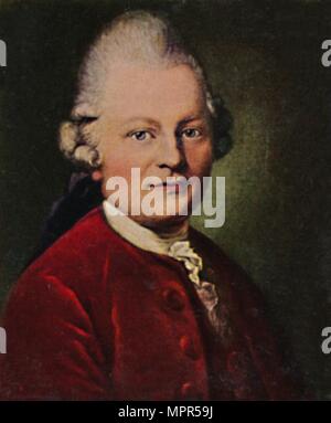 "Gotthold Ephraim Lessing 1729-1781. - Grafik von Anton Graff', 1934. Artist: Unbekannt. Stockfoto