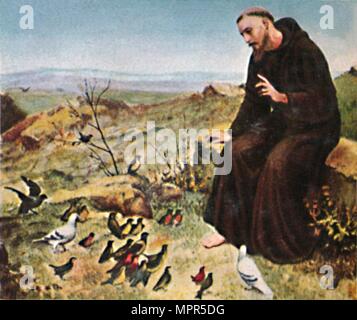 'Der Hellige Franz von Assisi 1182-1226", 1934. Artist: Unbekannt. Stockfoto