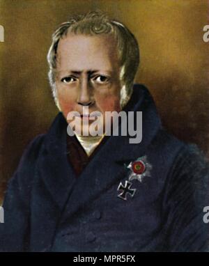 "Wilhelm von Humboldt 1767-1835. - Grafik von Fr. Krüger", 1934. Artist: Unbekannt. Stockfoto