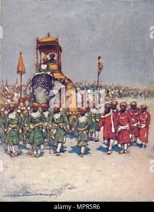 "Eine der schönsten Gruppen in die Halter "Prozession", 1903. Artist: Mortimer L Menpes. Stockfoto