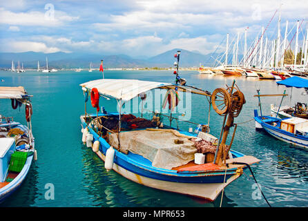 Boote in Fethiye Türkei Stockfoto