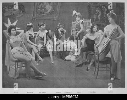 'Le Foyer Des Artistes', 1900. Artist: Unbekannt. Stockfoto