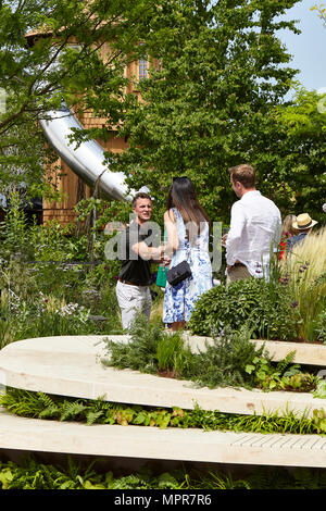 RHS und NHS Wohlfühlen Garten Stockfoto